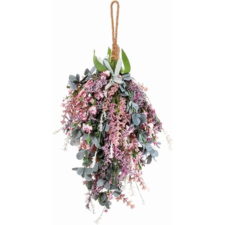 Amazon 東京堂 アーティフィシャルフラワー 造花 ミルフラワーハンギング ピンク 長さ 約50 幅 約25cm Fm 002 1束 造花 オンライン通販