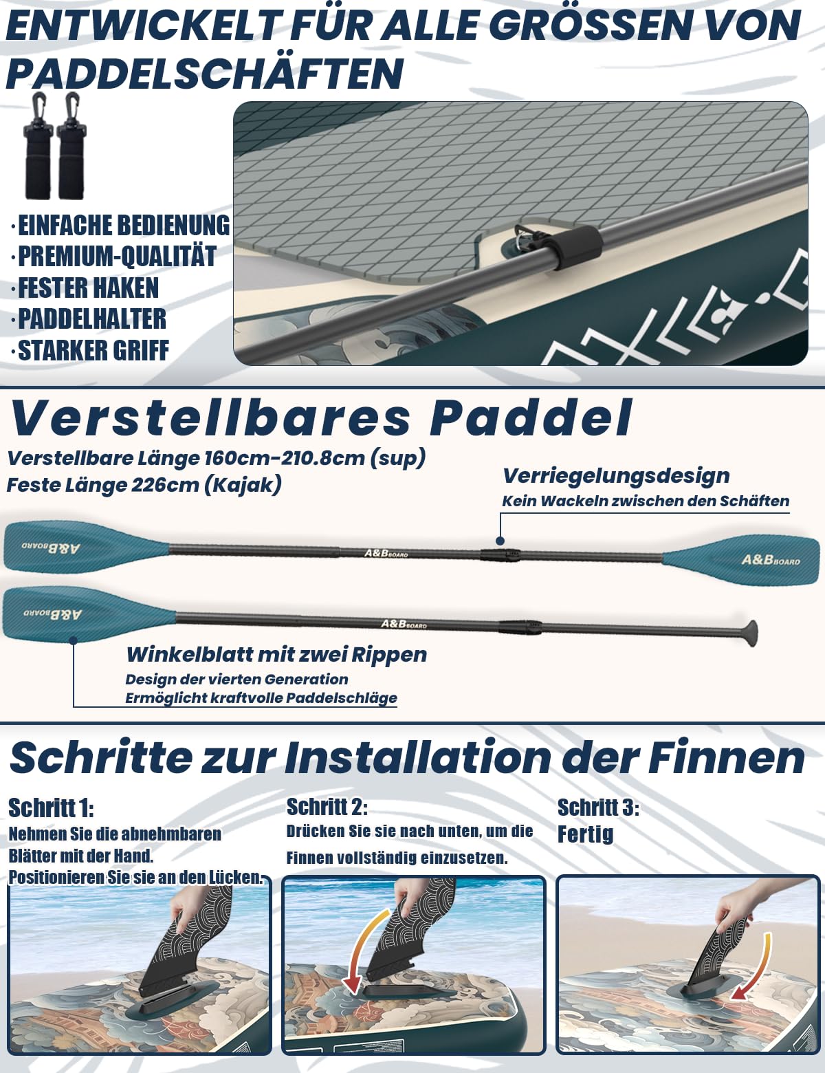 A&BBOARD SUP Gonfiabile Adulti con Tutti gli Accessori,335 cm Tavola da Stand up Paddle Board Gonfiabile per Tutti i Livelli di Abilità