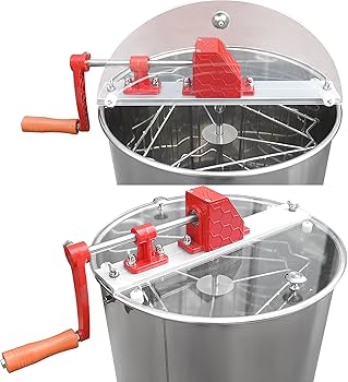 養蜂回転採蜜機 Amazon|手動蜂蜜分離器、4フレーム 304きステンレス 養蜂回転採蜜機 Amazon|手動蜂蜜分離器、4フレーム 304きステンレス
