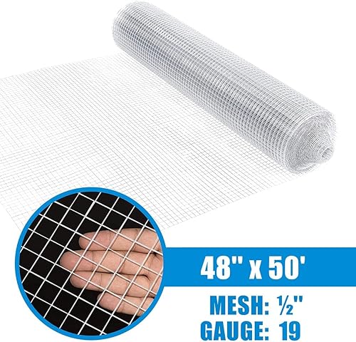 Miniatura 2 de Fencer Wire Paño galvanizado de calibre 19 con malla de 12 x 12 pulgadas para gallinerocorrerjaulacorrercorrercorrercorrerverduras, jardín y