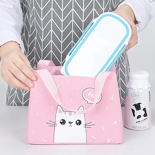 Miniatura 5 de Bolsas de almuerzo con aislamiento térmico para el almuerzo, bolsa reutilizable para el almuerzo, bolsa bento, bolsa de almuerzo para picnic,