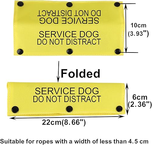 Miniatura 2 de Divertida funda para correa para perro de servicio, no distract, envoltura de alerta colgante, parche de identificación colgante, regalo de