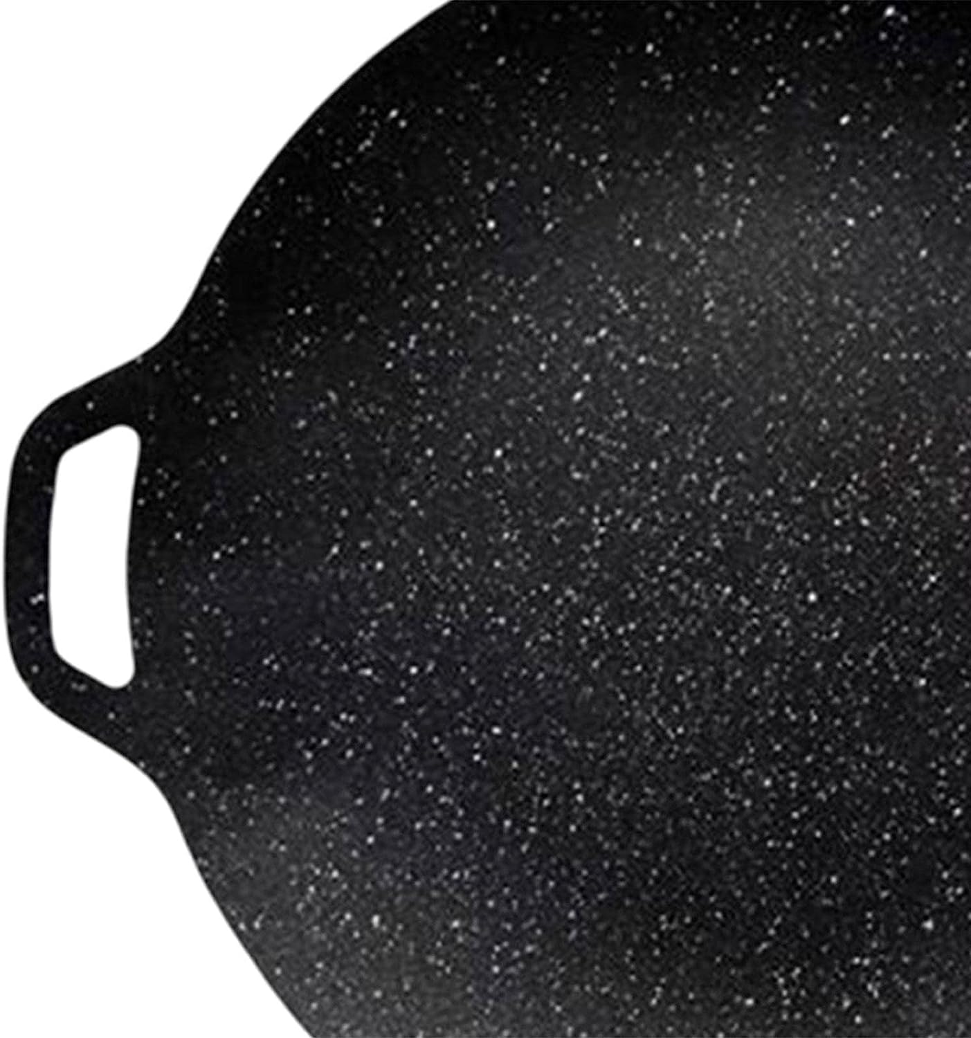 Placa de hierro fundido para barbacoa, accesorios redondos de fácil limpieza, para camping y jardín (28 cm)
