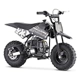 HOVER HEART Kids Dirt Bike, 49 CC 2-Stroke Off Road Motorcycle Gas Dirt Bike 25 MPH for Uphill and All-Terrain Pull Start,EPA Approved (Black)