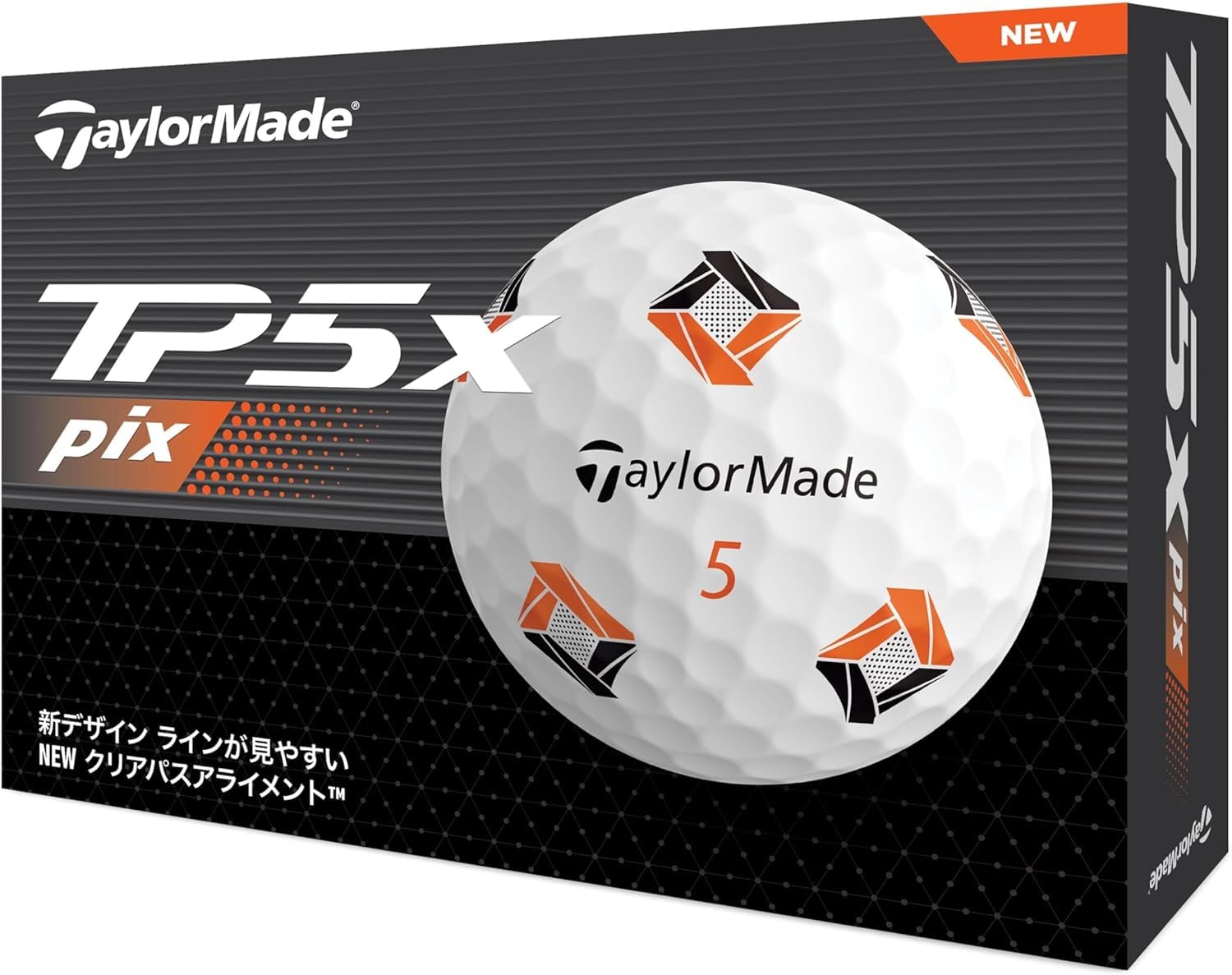 TaylorMade TP5 pix ゴルフボール 12個入り+1スリーブ Amazon.co.jp: ゴルフボール TaylorMade TP5 Pix 1ダース 12個入
