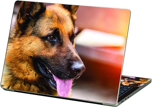 MightySkins Skin compatible con Apple MacBook Air de 13.6 pulgadas M2 (2022), pastor alemán, funda protectora y duradera de vinilo única, fácil de