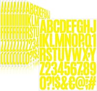 Vista 24 de 500 piezas de 10 hojas de calcomanías de letras, calcomanías de números de buzón de vinilo autoadhesivas impermeables, calcomanías de números