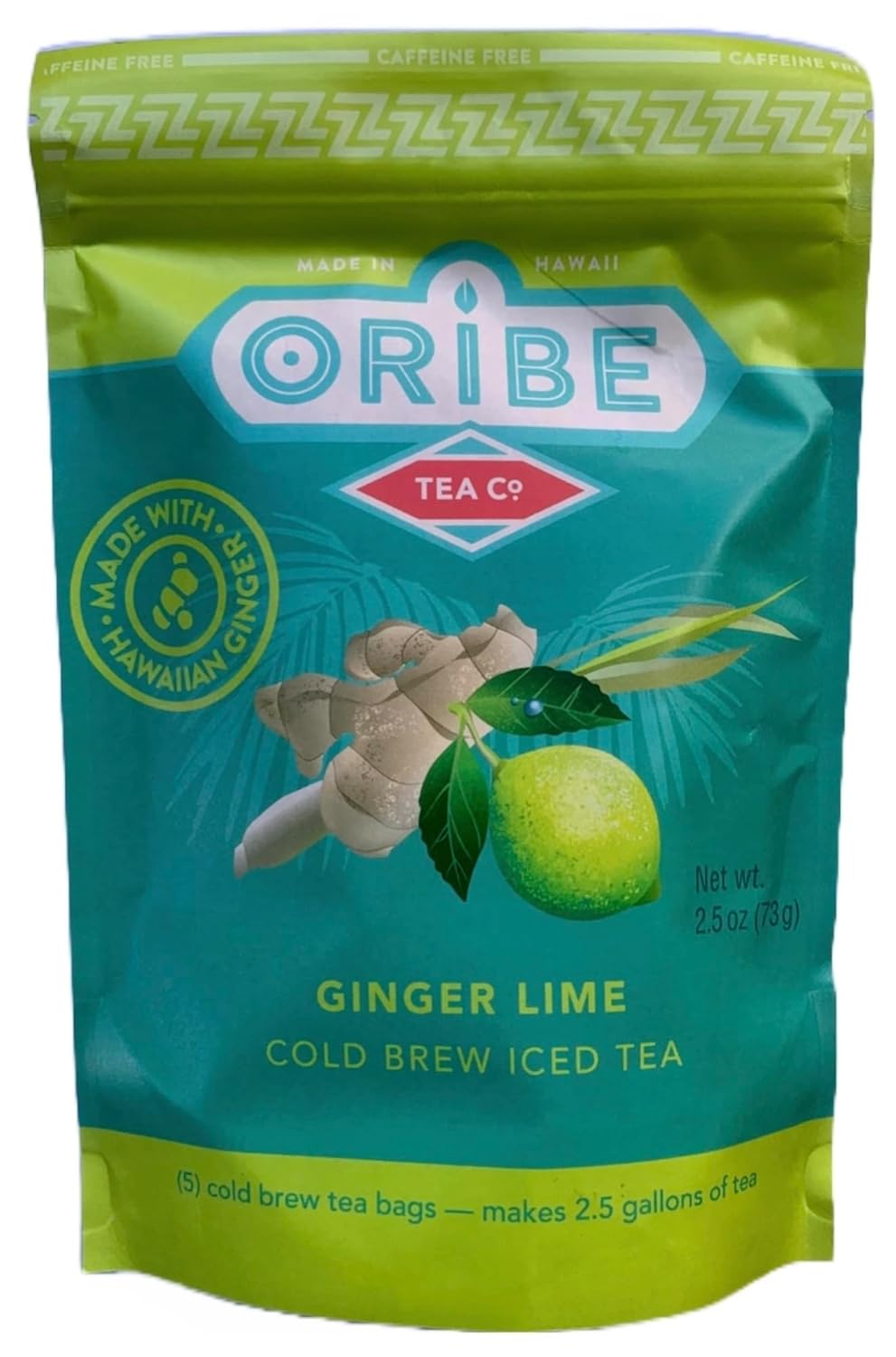Ginger Lime Cold Brew Iced Tea (Organic)