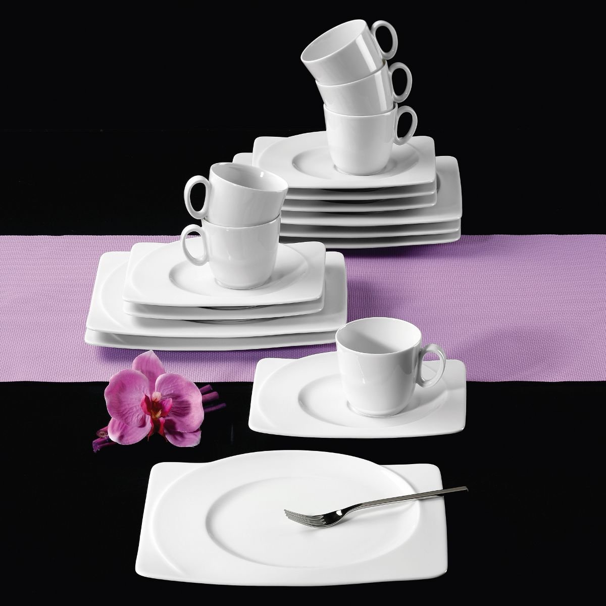 Seltmann Serwis do kawy, porcelana, biała