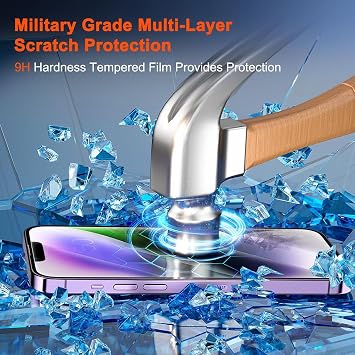 Tendency Screen Protector, HD Clear Tempered Glass for iPhone, Invisible Screen Protector for iPhone (for iphone14pro Max)