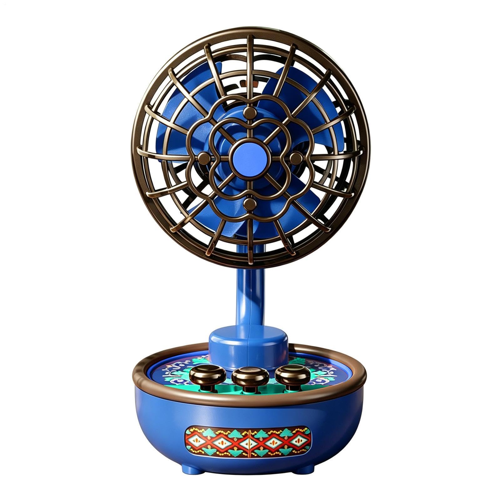 Ventilateur de chevet rétro à piles pour des nuits fraîches à la maison