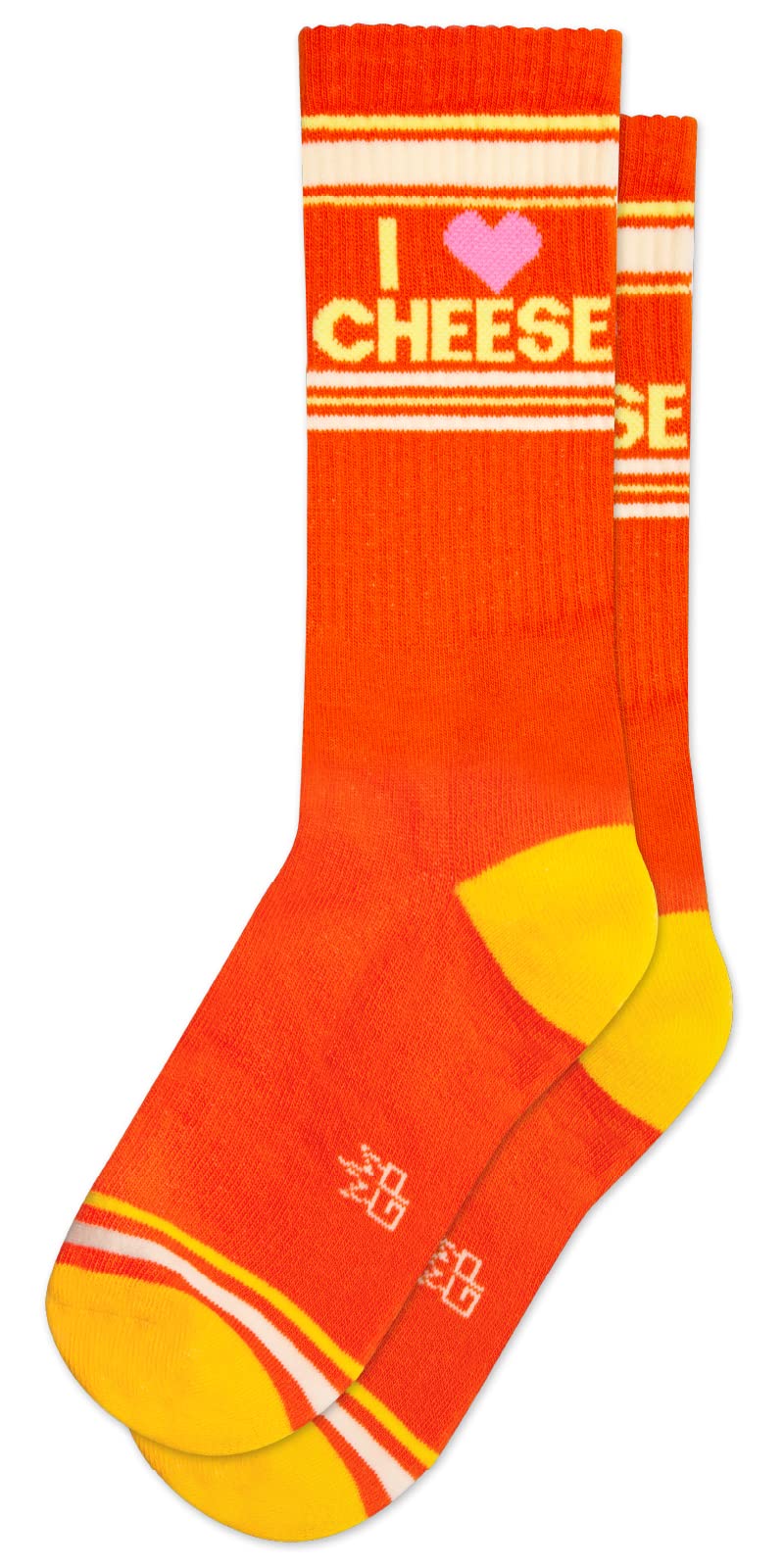 Gumball Poodle Unisex I Love Cheese Novelty Gift Socks For Men, Women And Teens, Cute Crew Socks (Made In The Usa)