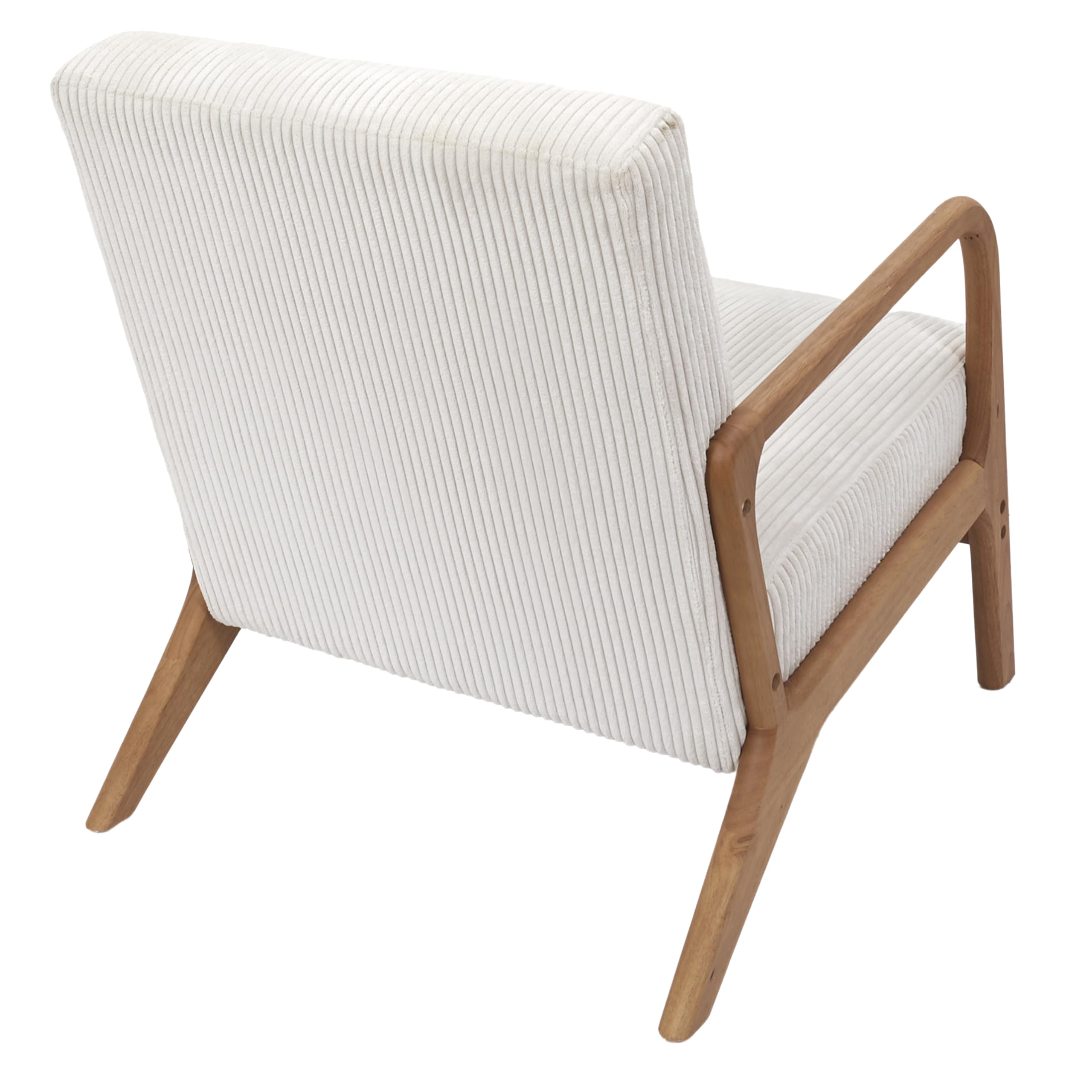 HOME DECO FACTORY, HD0349, Fauteuil Salon Cotele Scott Beige, Softness, Mobilier, Assise, canapé et Fauteuil, 64,5x75x86 cm, Hauteur Assise 43 cm, Beige | Métal et velours côtelé, fauteuil Scott, collection Softness, assise confortable, salon, 64,5x75x86