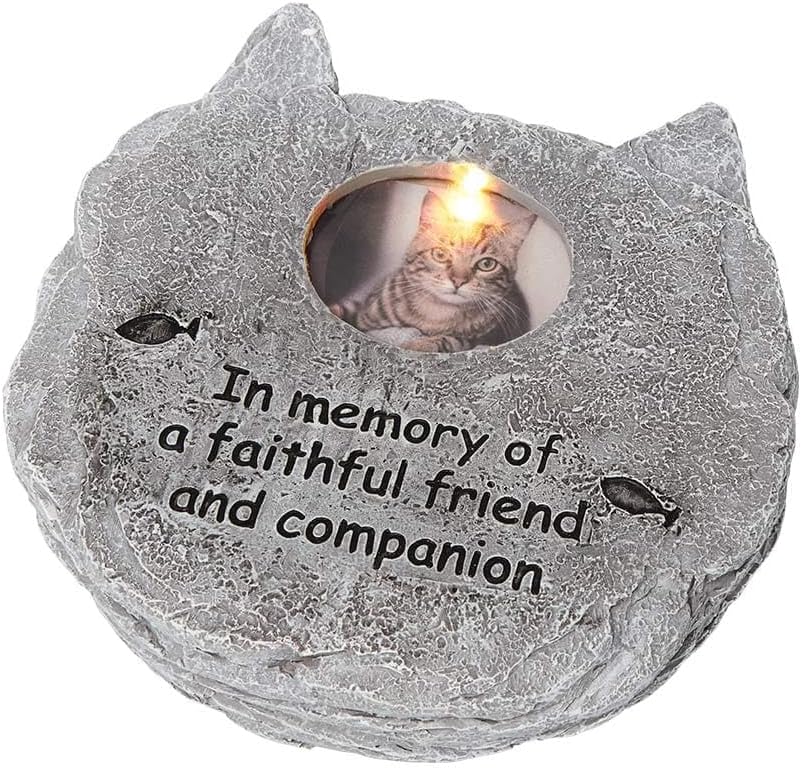 Solar Pet Memorial Photo Frames - Cat
