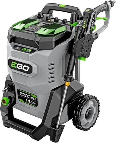 EGO Power+ Lavadora a presión eléctrica, lavadora eléctrica de 3200 PSI, batería y cargador no incluidos - HPW3200 Gris,Gris / Negro