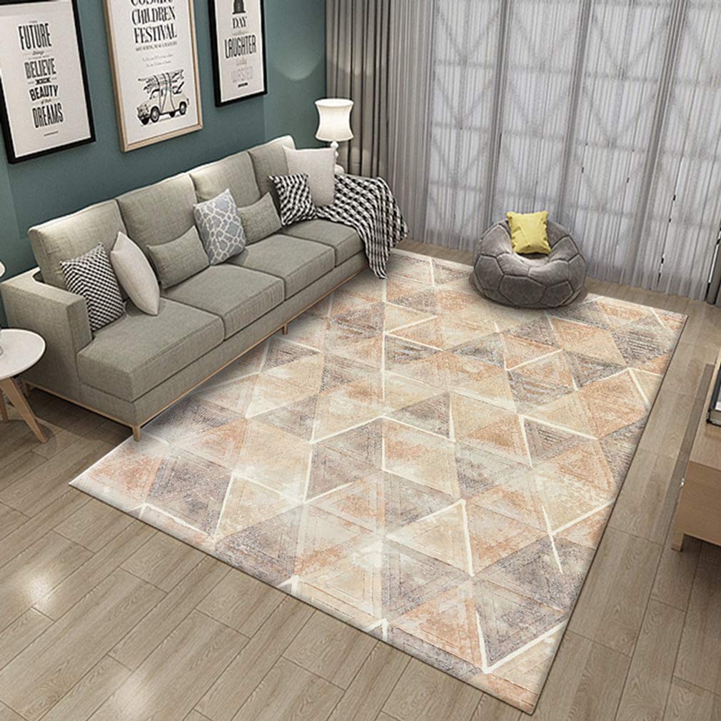 Buy MOXIC Soft Geometric Living Room Area Rugs Rectangular Children Crawling Bedroom Rug Fleece Anti-Slip Carpets Modern Home Decor Mats Indoor Outdoor Runners Nursery 2' X 8' — BookShops.in