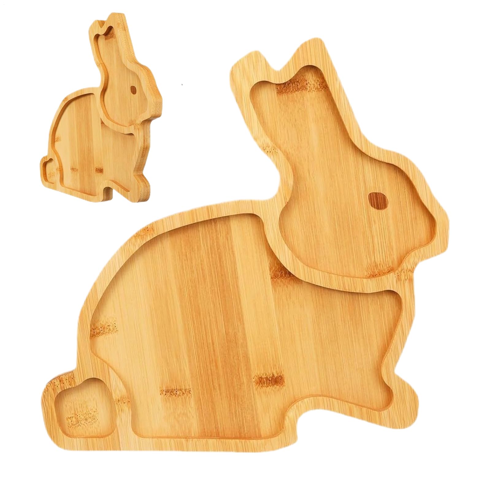 Plateau en bois carotte pour biscuits snacks et fruits de table