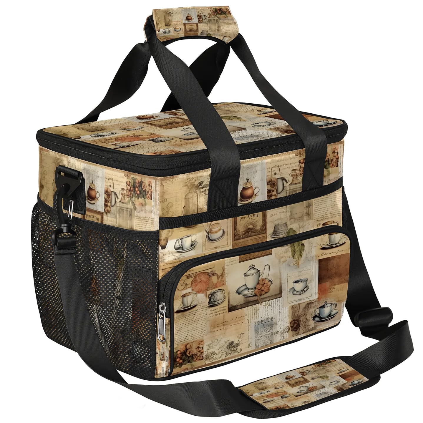 Lunch Box for Men Heavy Duty Insulated Lunch Bag for Women Newspaper Tea Lunchbox for Adults Lunch Cooler
