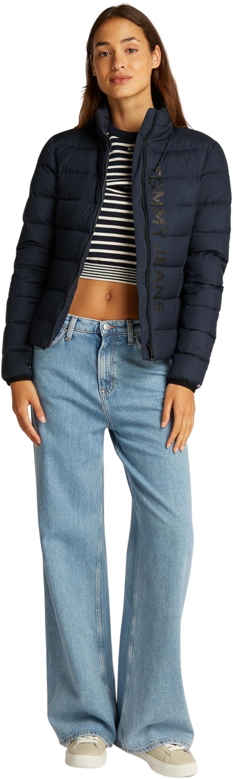 Tommy Jeans Donna Piumino Down Printed Colletto alla Coreana