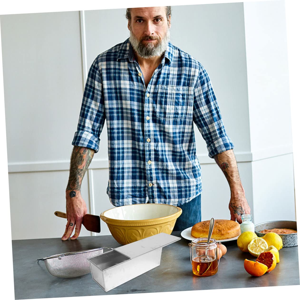 KICHOUSE Nonstick Toast Mold with Lid Reusable Bread for Baking Capacity Loaf for Easy Demoulding for Whole and French Bread