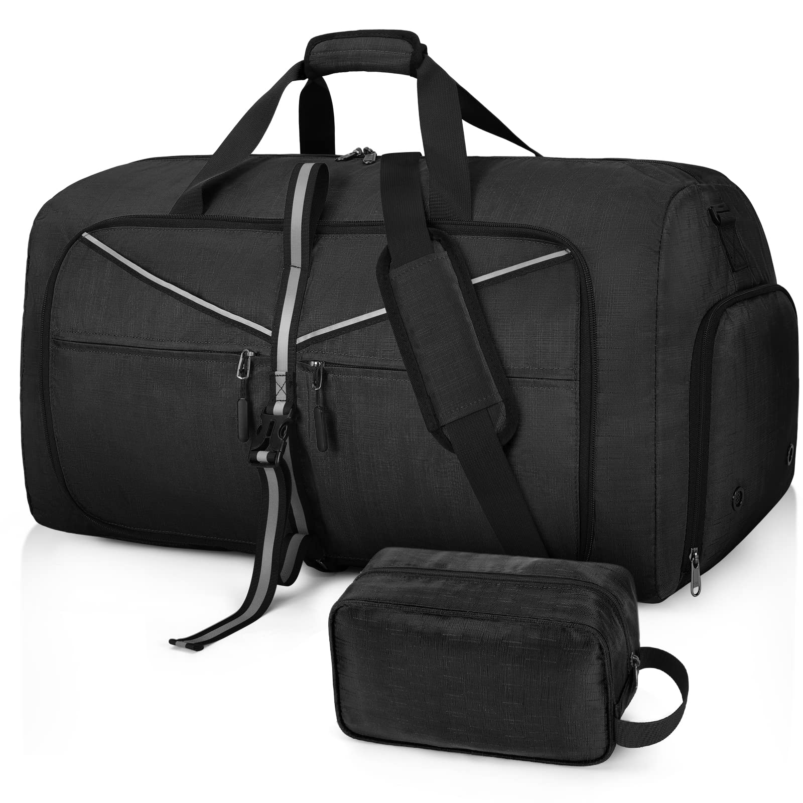 Buy 65L Duffle Bag Large Duffel Bag and Toiletry Bag Set Foldable