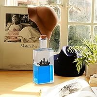 Vista 4 de Botella de Deriva de Fluido de Crucero, Barco Insumergible en una Caja, Modelo de Crucero Titanic Decoración de Crucero de Onda Líquida, Juguete