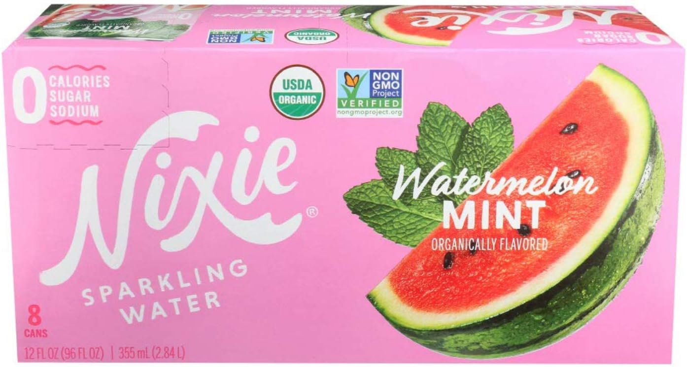 Organic Watermelon Mint Sparkling Water 8 Pack, 12 FZ