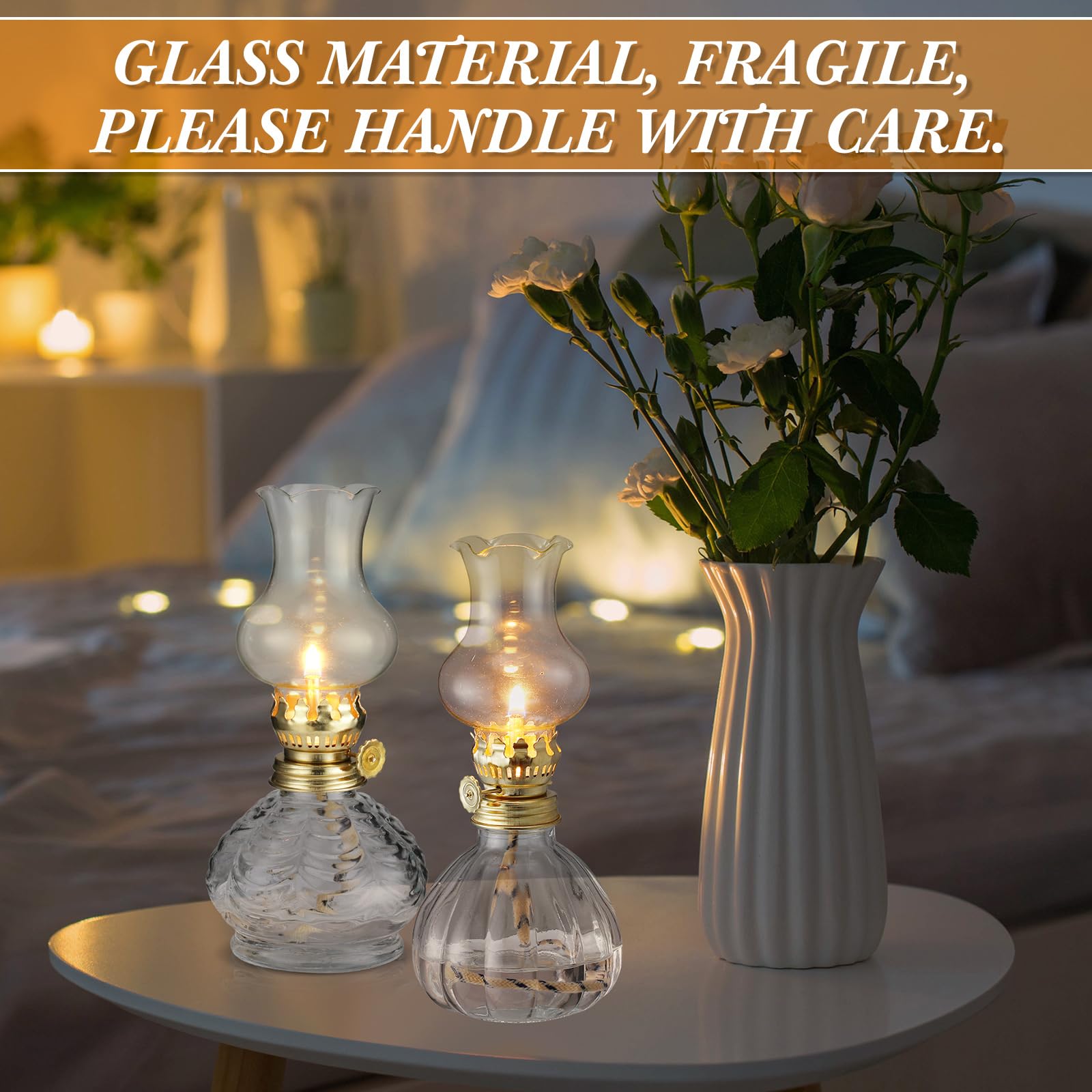 Amazon.com: Yexiya 6 Pcs Chamber Oil Lamps Oil Lamp Vintage Glass
