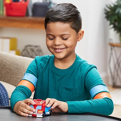 Miniatura 6 de Transformers Playskool Heroes Rescue Bots Academy Team Optimus Prime, figura de acción de 4.5 pulgadas, robot de conversión para niños, a partir de