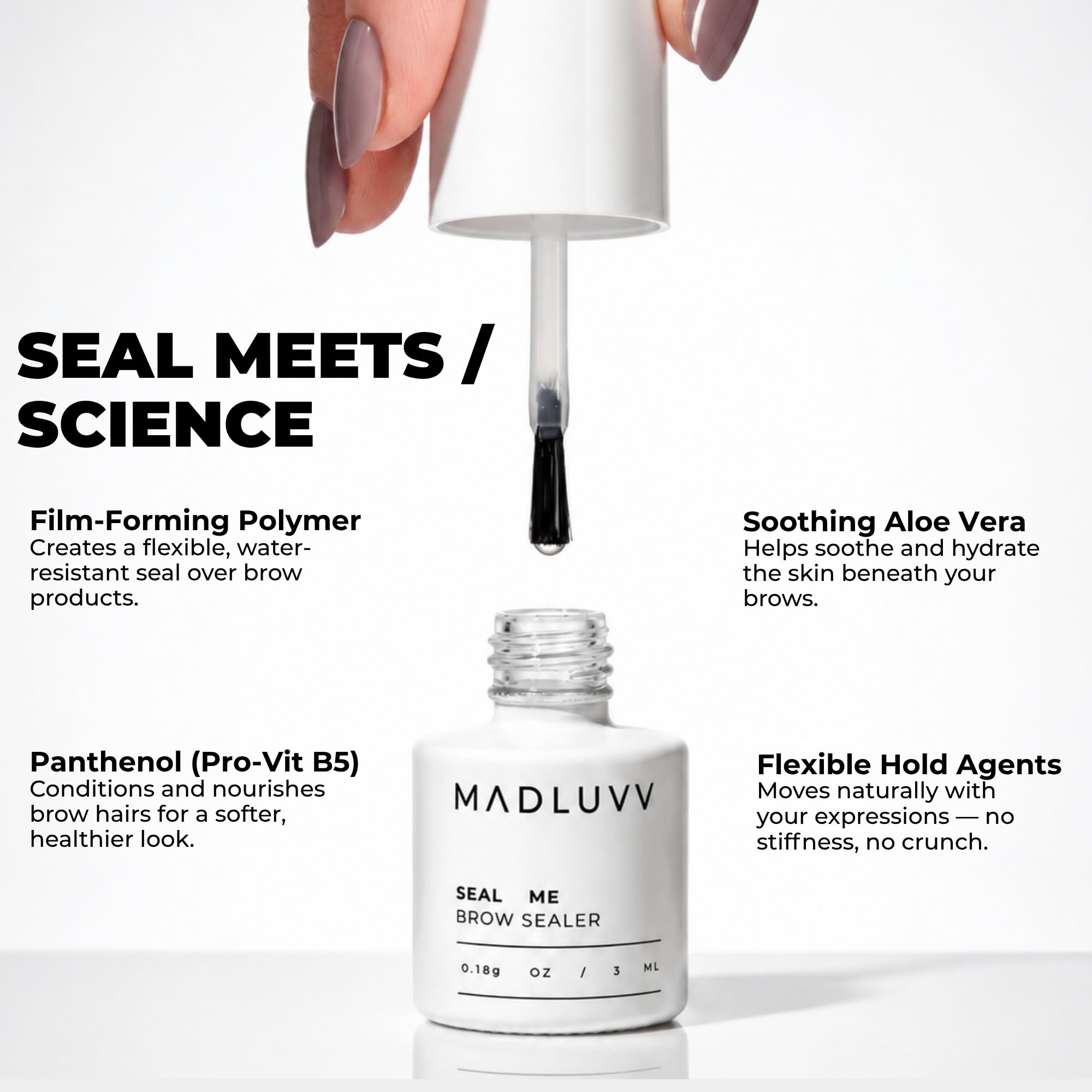 MADLUVV Seal Me Brow Sealer – 36-Hour Waterproof Brow Top Coat