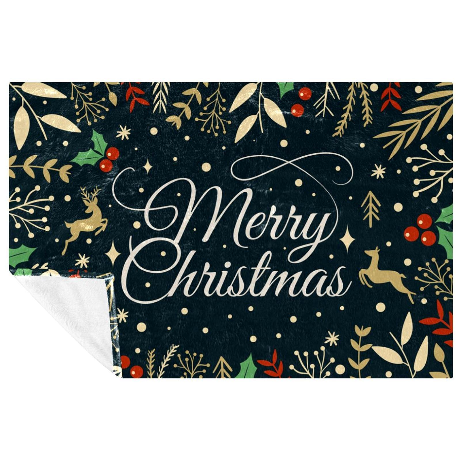 Couverture douce de Noël pour canapé et camping chic 150x100