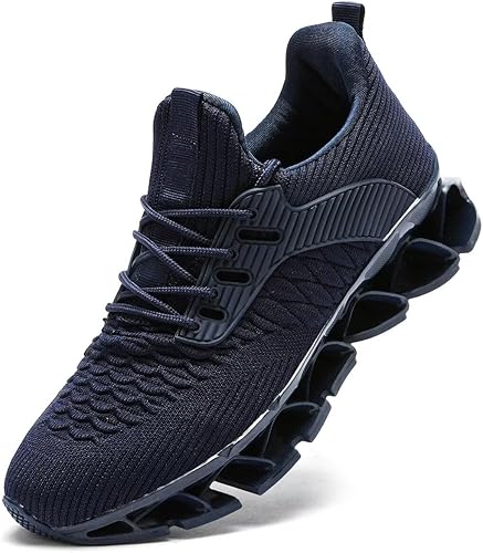 Zapatos deportivos para hombre sin cordones para correr, caminar, tenis con cuchilla, informales, cómodos, antideslizantes, para el trabajo,