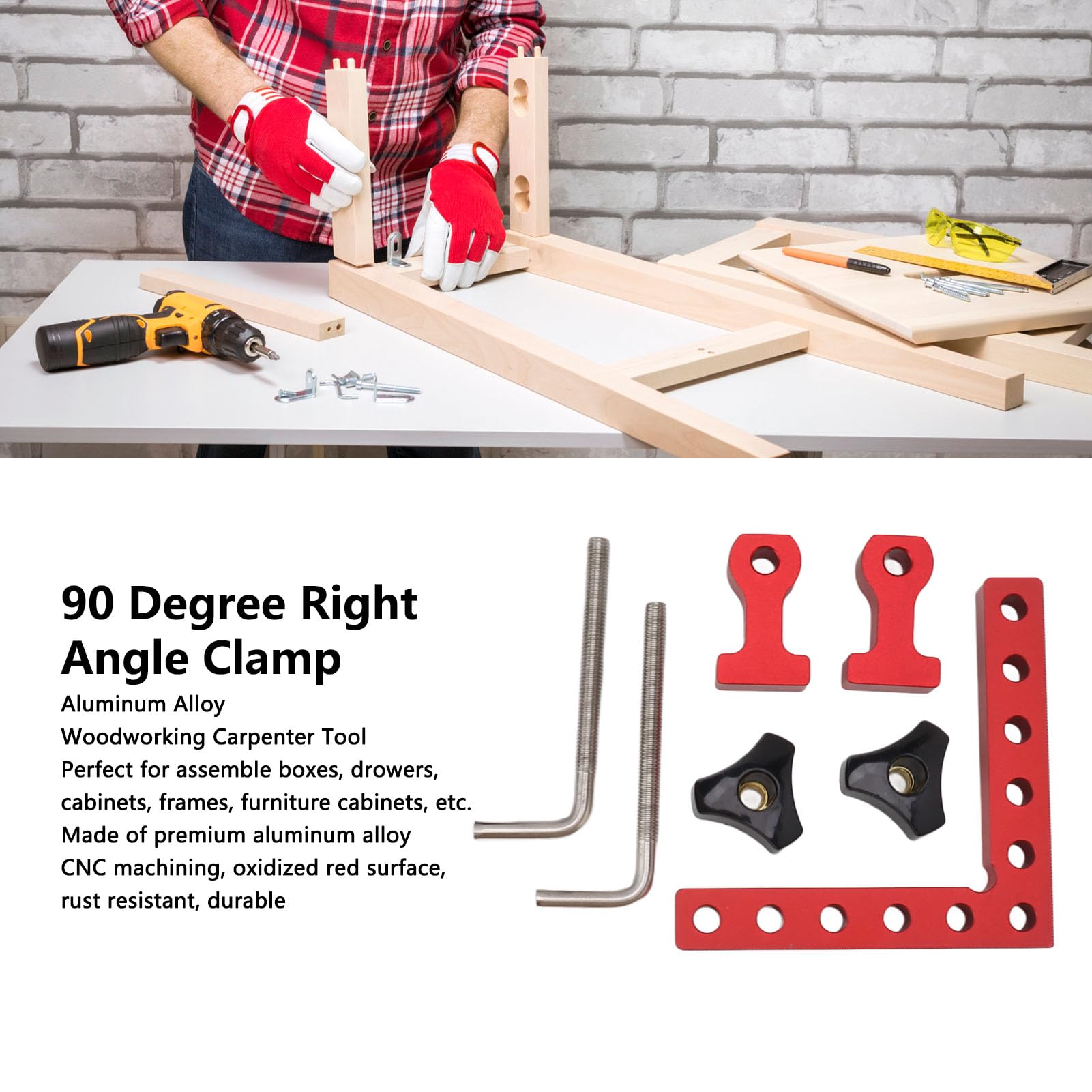 Équerres De Travail Du Bois De Charpente En Aluminium Règle D'angle En