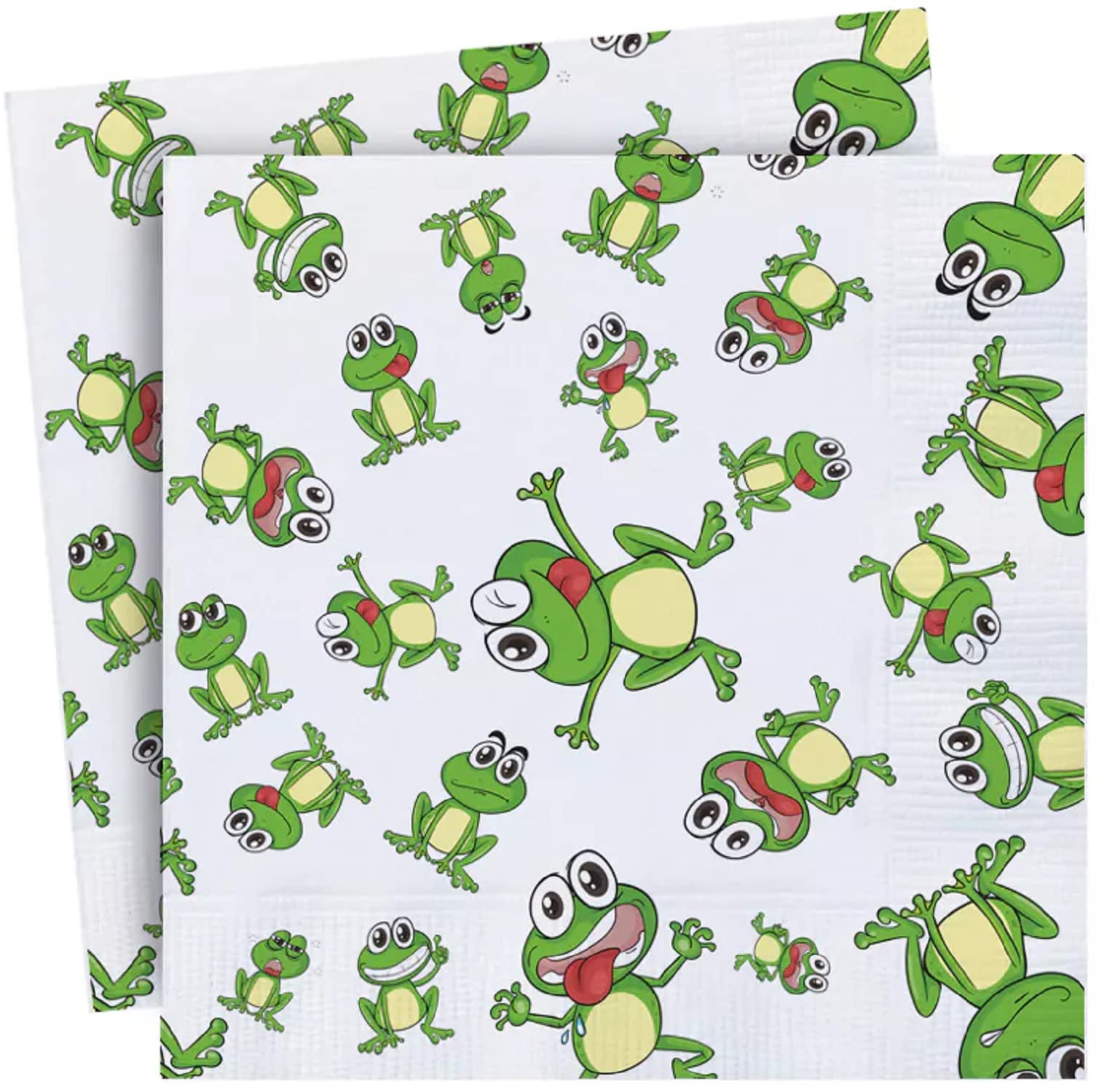Passover Frogs 10 Plagues Premium 3 ply Napkins. 20pk for Seder Table Decoration.