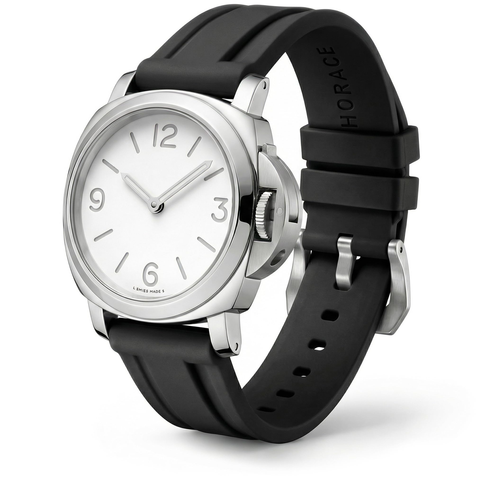 HORACE Cinturino per Orologio 24 mm in Gomma FKM Premium – Morbido, Impermeabile & Resistente – Compatibile con Panerai Luminor - Submersible - Radiomir