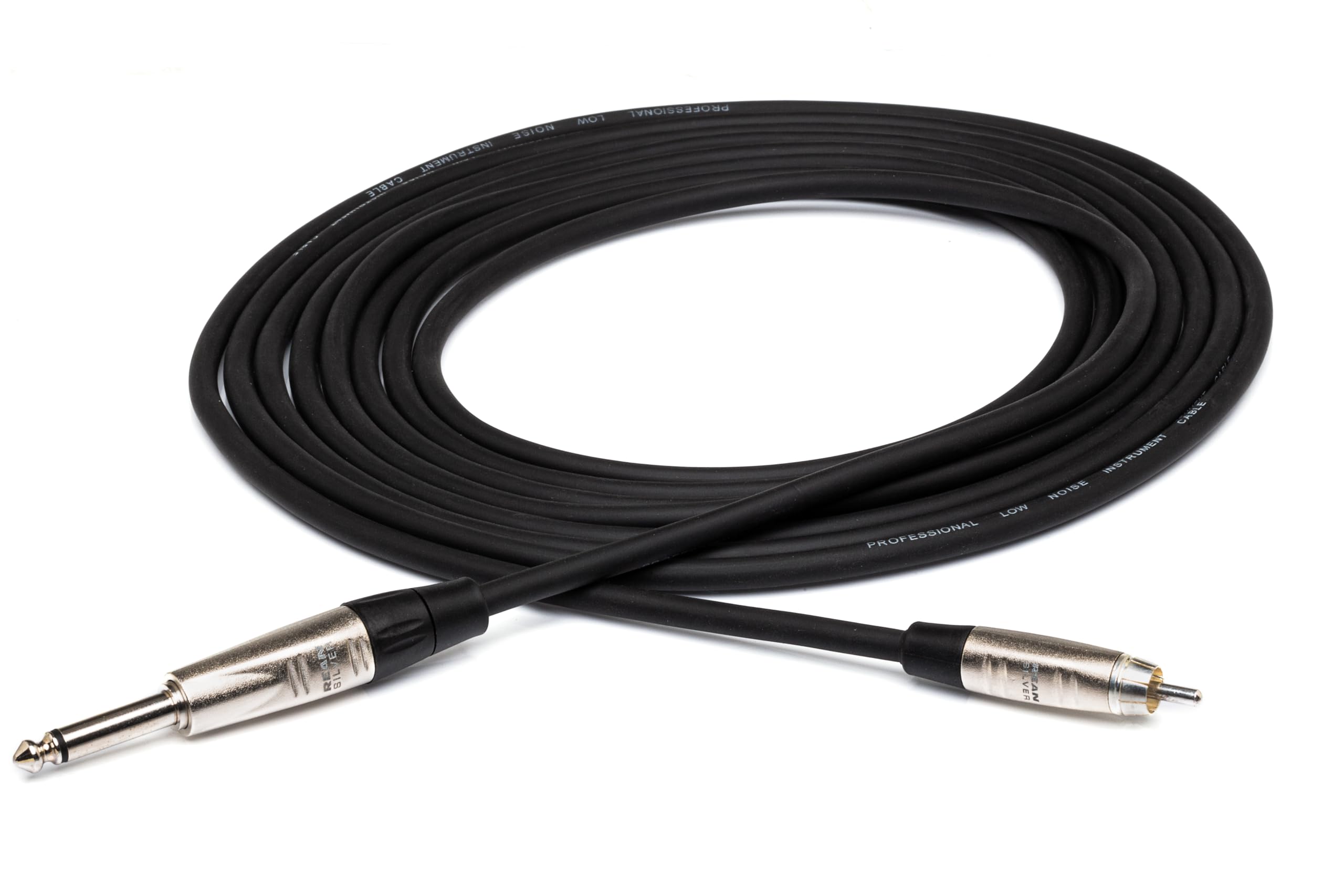 Cable de audio analógico Hosa HPR-005 interconexión Jack 6.35mm TS a RCA macho REAN 7