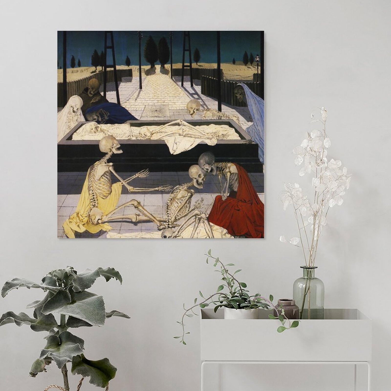 Amazon.com: Paul Delvaux Posters Print The Focus Tombs Wall Art