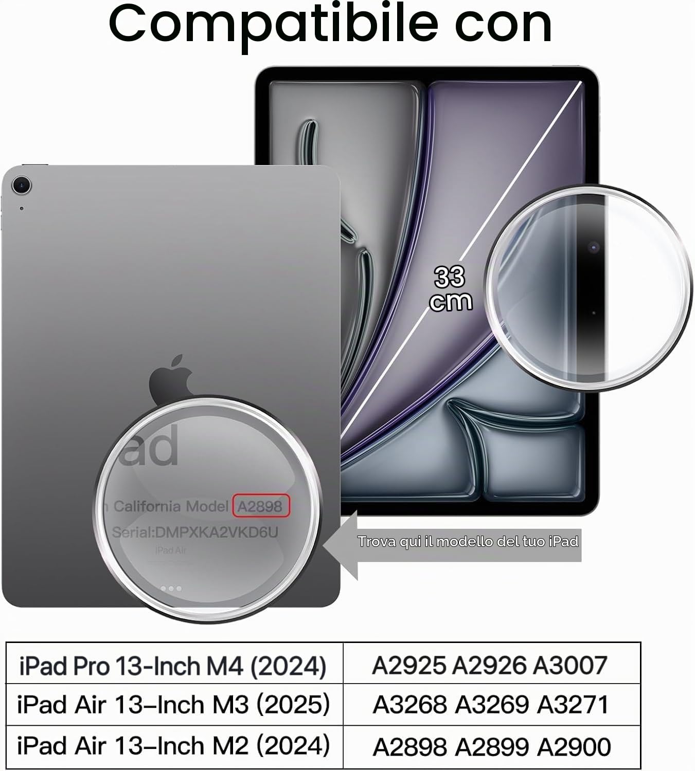 Schermo protettivo GLAS.tR EZ FIT per iPad Air 13 pollici 2024 - Spigen Schermo protettivo GLAS.tR EZ FIT per iPad Air 13 pollici 2024 - Spigen