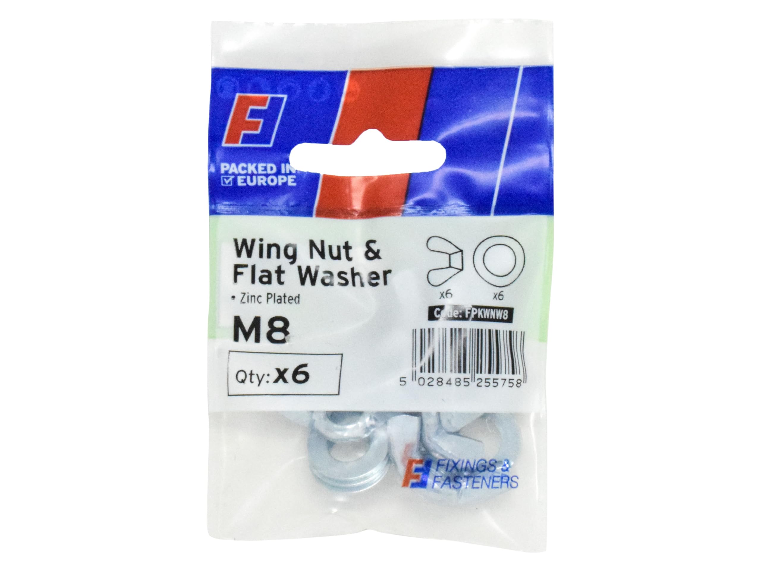 Forgefix Wing Nut & Washer M8 ForgePack 6, provide a convenient alternative to standard Hex Nuts, and allow hand tightening.