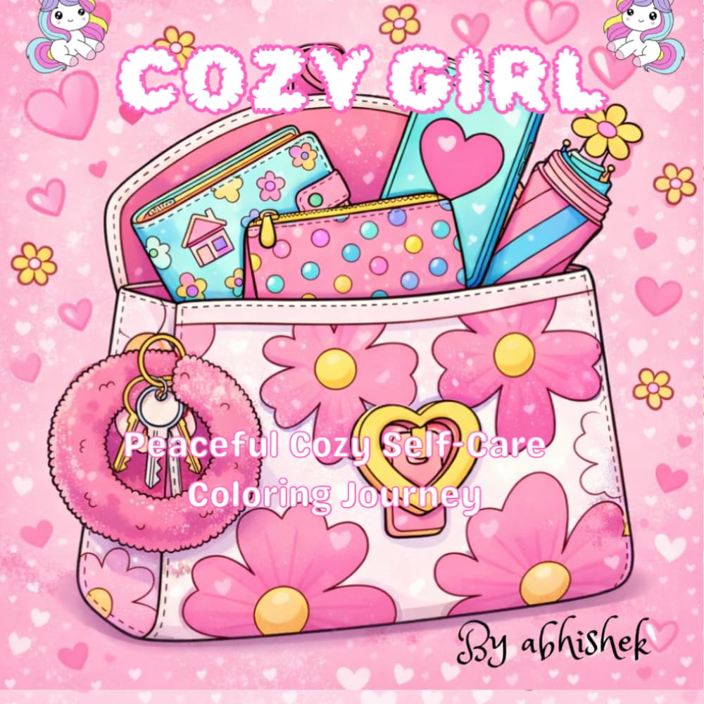 Cozy Girl: A Relaxing Coloring Book Featuring Adorable Self-Care Scenes, Cozy Essentials, and Aesthetic Everyday Vibes for age group 6-16