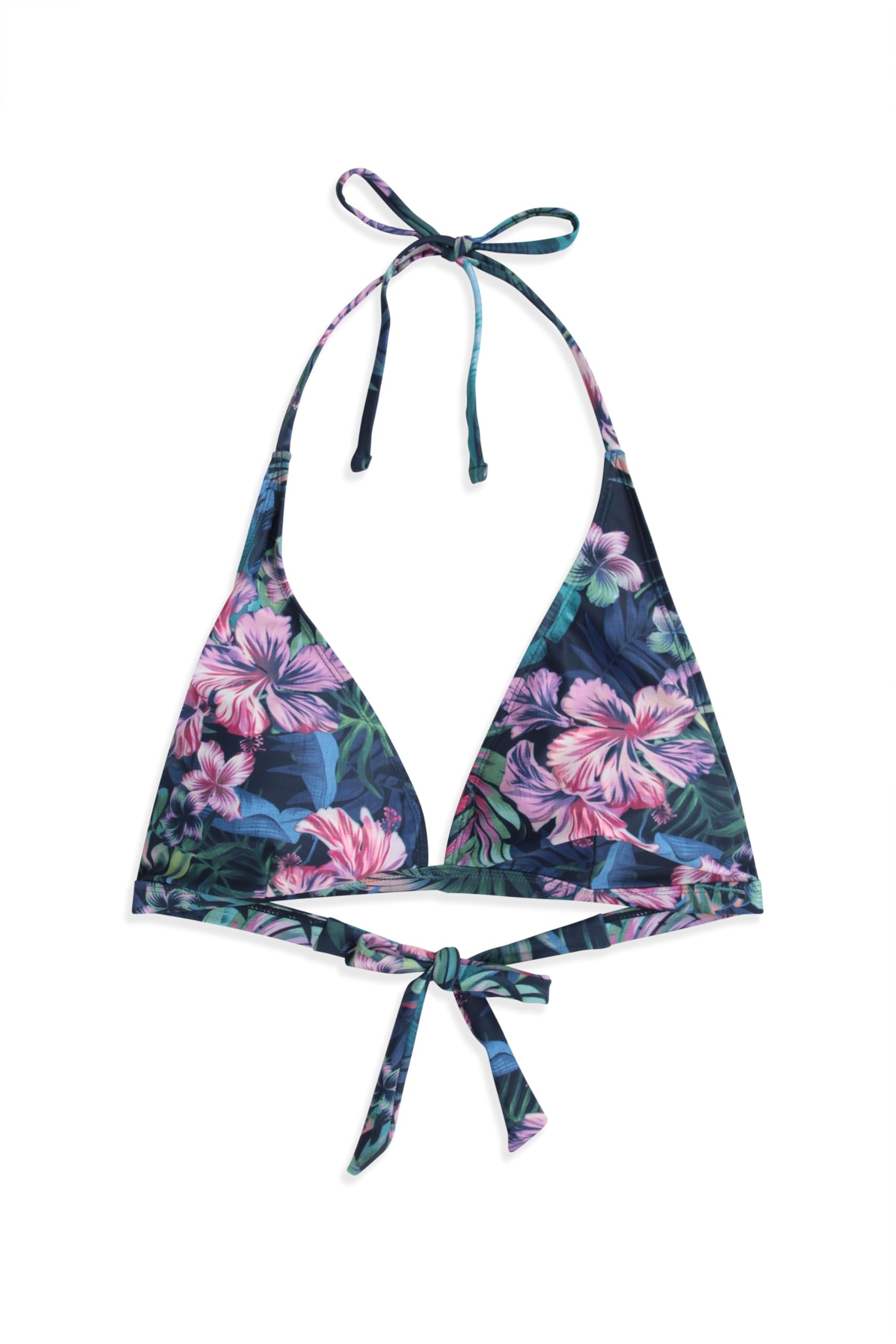 Animal Iona Womens Halter Printed Bikini - Chlorine & Saltwater Resistant & Regular Fit - Best for Spring Summer Beach & Outdoors Dark Blue Women's Size 6