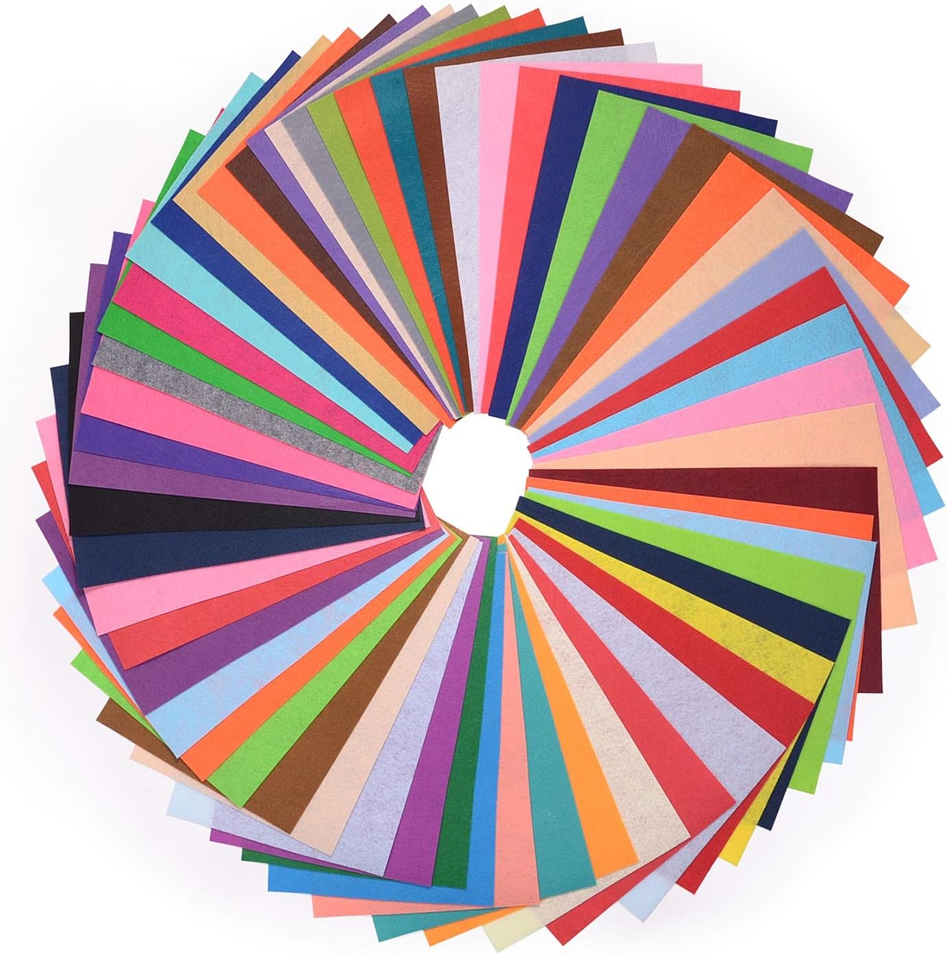 HellDoler Felt Fabric Sheets,60Pcs 8 x 12 inches Felt Sheets for Crafts Sewing Patchwork Embroidery Sewing Crafting Project DIY Christmas Decorations