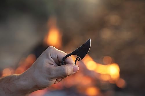 Vista 15 de Armory Replicas Damisela - Cuchillo de cuello en miniatura con funda negra, hoja fija compacta EDC para supervivencia al aire libre, campamento