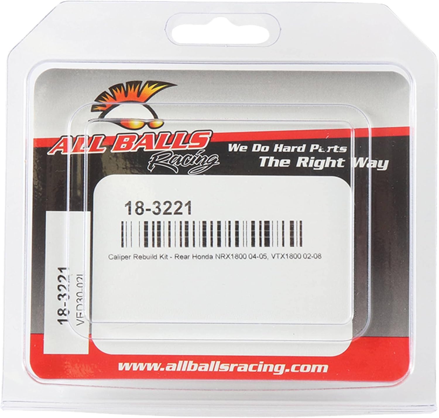 New All Balls Caliper Rebuild Kit 18-3221 for Honda NRX 1800 2004 2005, VTX 1800 C 2002 2003 2004, VTX 1800 C1 2005 2006 2007 2008