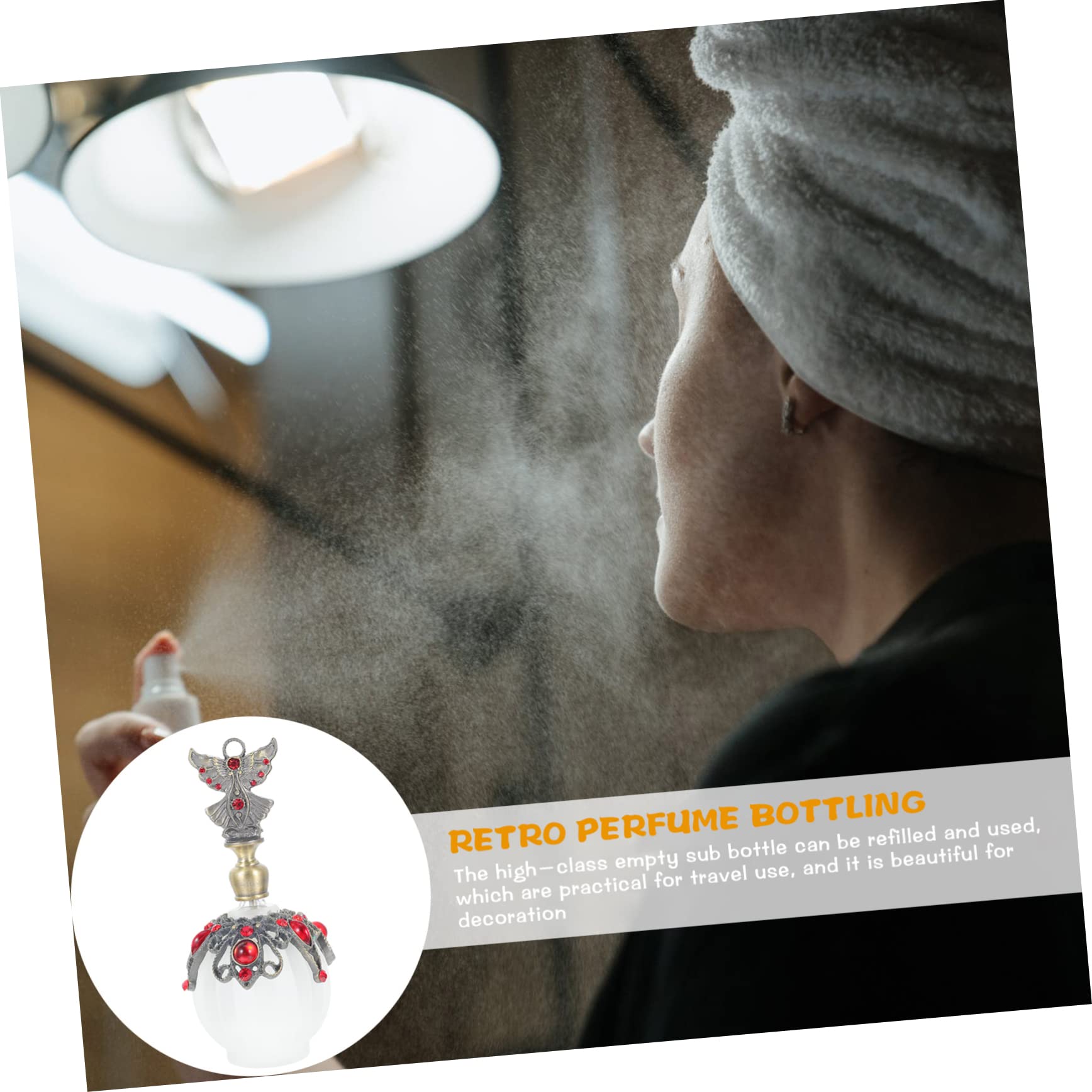 Set Di 2 Flaconi Di Profumo in Vuoti Per Cosmetici Da Viaggio