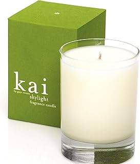 Fragrance Candle, Skylight - 40 Hour Burn time, Soy and Coconut Wax, Scented with The Signature kai Fragrance, Vegan, Cruelty rree, Made in The USA