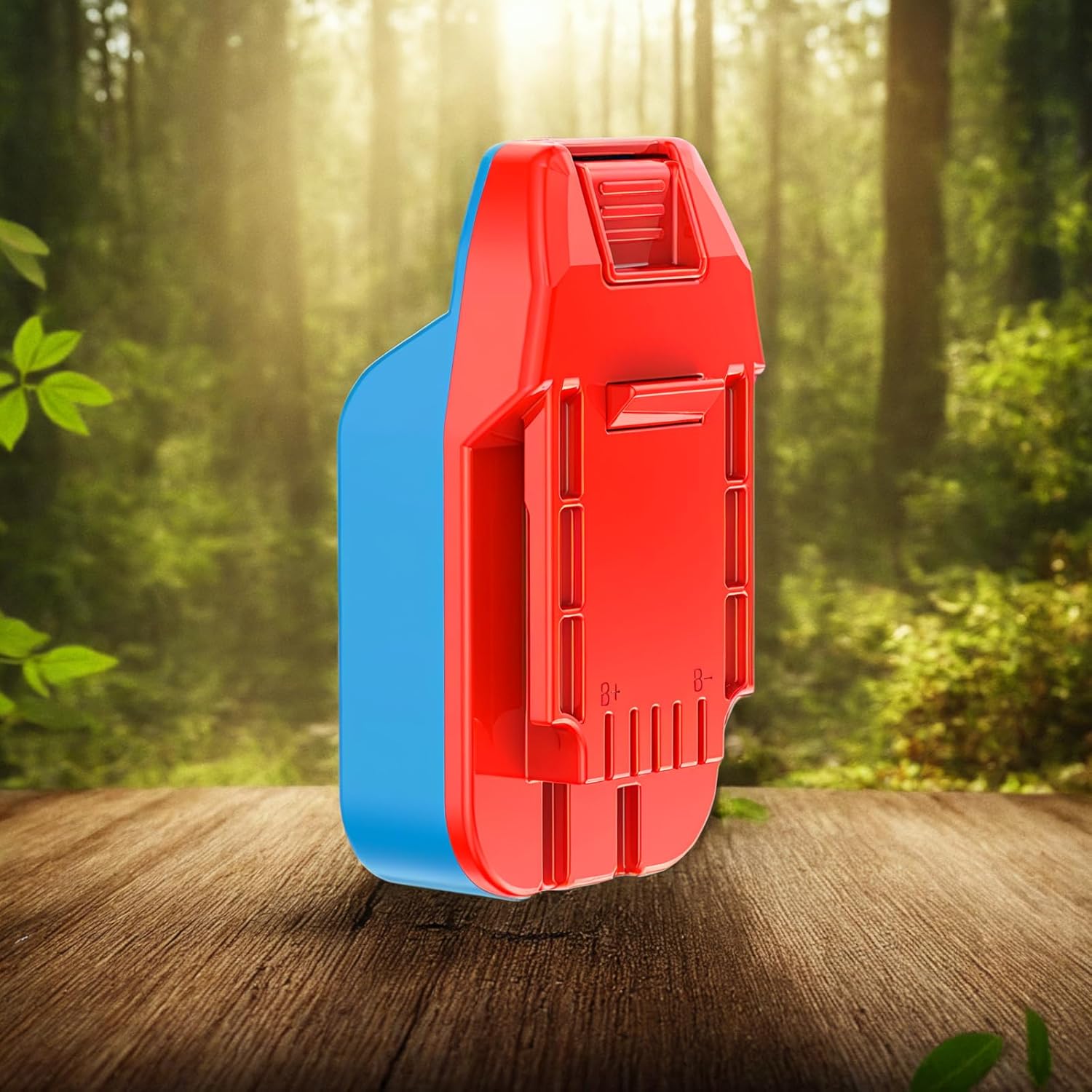 Enhanced 2-in-1 Adapter for Bauer 20V Tools, Red-Blue, Compatible with DeWalt & Hercules 20V Batteries for Supply Power Only, No Charging Function, 1 Adapter Only - Image 2