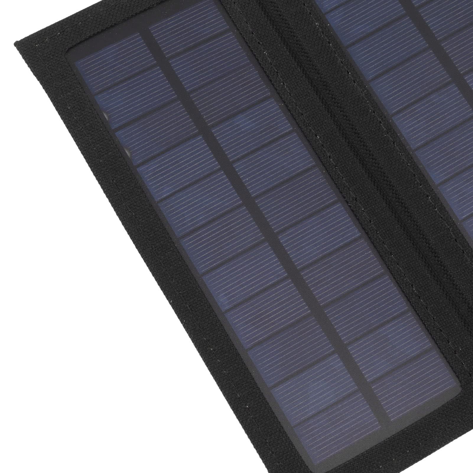 Trwała składana ładowarka panelu słonecznego 40 W na zewnątrz, kemping, wędrówki, przenośny monokrystaliczny panel słoneczny (BLACK)