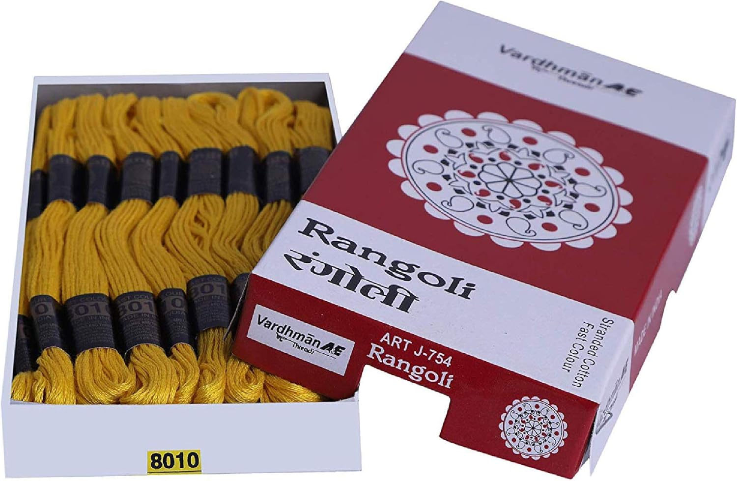 Amazon.com: Rangoli Cotton Threads, Embroidery Thread, Floss, Cross ...