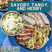 Vista 7 de No solo para ensalada César condimento Mezcla de especias totalmente natural Frotar sin OMG Lote pequeño 1.6 onzas Mezcla seca artesanal